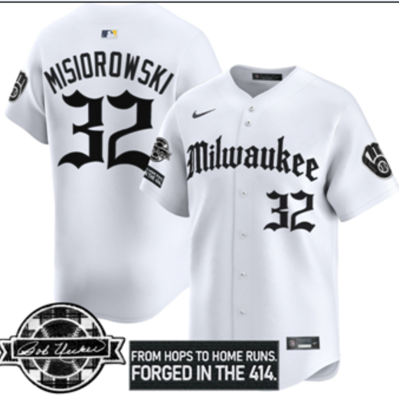 Men 2026 Milwaukee Brewers #32 Misiorowski white Game Nike MLB Jersey 0815001->milwaukee brewers->MLB Jersey